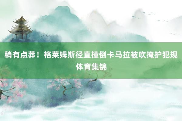 稍有点莽！格莱姆斯径直撞倒卡马拉被吹掩护犯规体育集锦