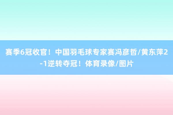赛季6冠收官！中国羽毛球专家赛冯彦哲/黄东萍2-1逆转夺冠！体育录像/图片