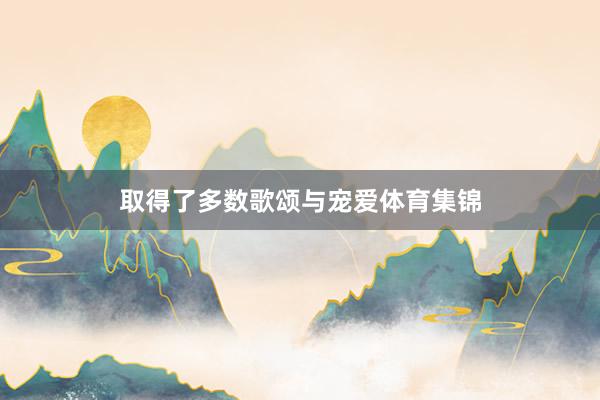 取得了多数歌颂与宠爱体育集锦