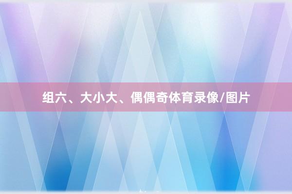 组六、大小大、偶偶奇体育录像/图片