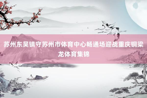 苏州东吴镇守苏州市体育中心畅通场迎战重庆铜梁龙体育集锦
